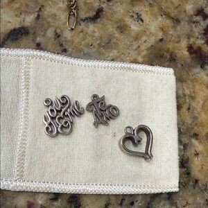 James Avery Silver Love Charms Set